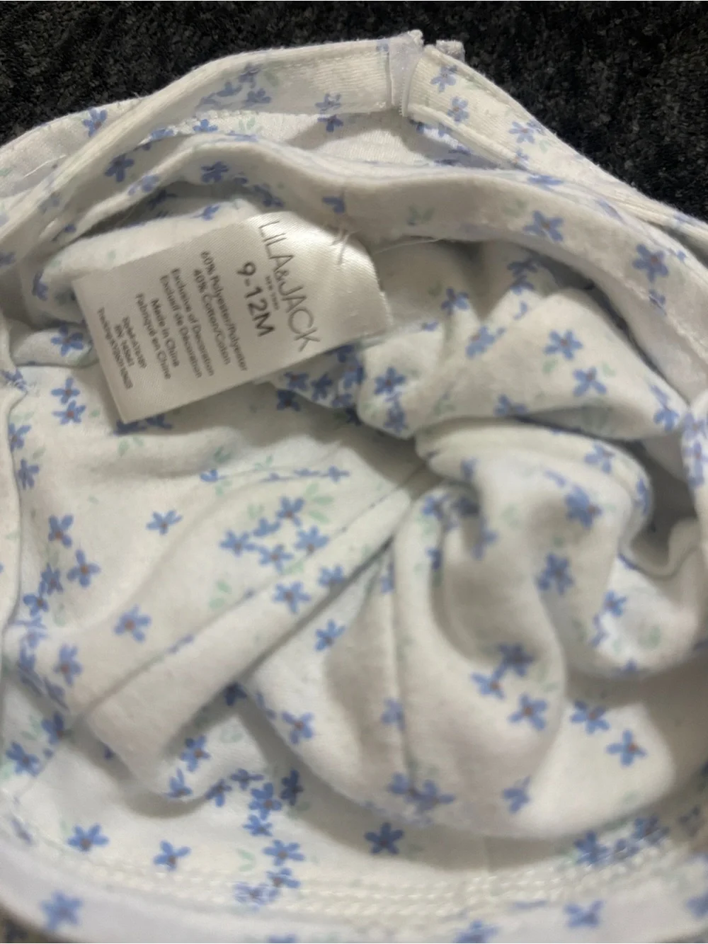 Baby Floral Lila & Jack Sun Hat - 9-12 months